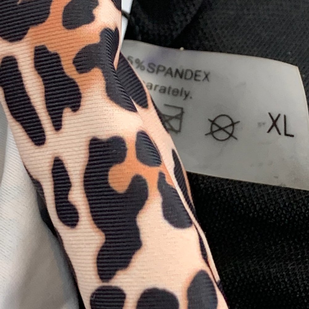 Brand New! Tempt Me Leopard Tankini One Shoulder XL Removable Pads - Picture 13 of 14